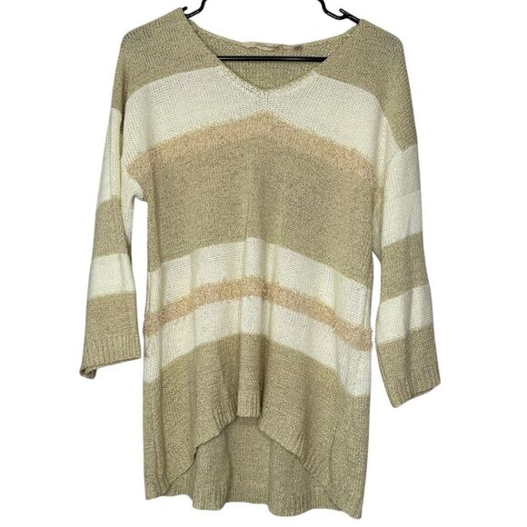 Soft Surroundings Sweaters - |EUC| SOFT SURROUNDINGS Striped Beige and White Women's Sweater